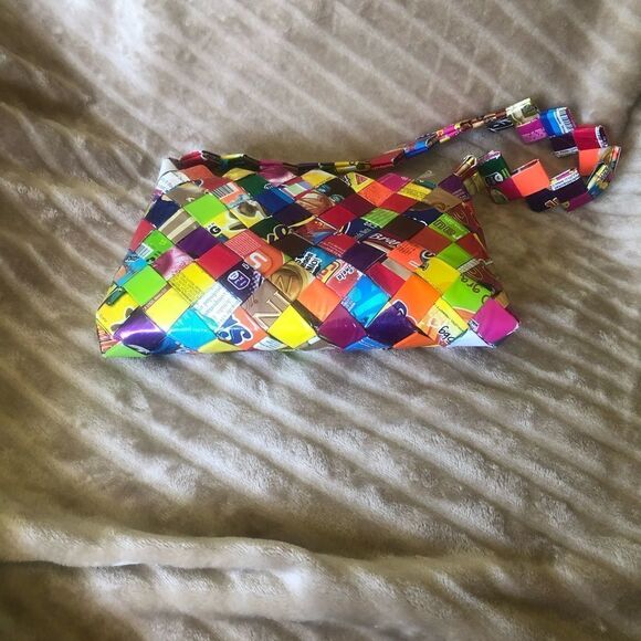 One of a kind candy wrapper handbag. - Picture 3 of 5